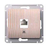 Розетка компьютерная Glossa RJ45 кат.5Е механизм сосна | код GSL001581K | Systeme Electric