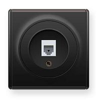 Механизм розетки комп. 1-м СП Florence 1xRJ45 кат.5e черн. 1E20701303 OneKeyElectro 2172816