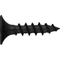 Саморез гипсокартон/дерево 3.5х45 черный | код screw-GD-45-sht | Крепдил