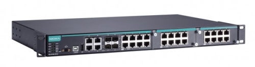 Коммутатор IKS-6728A-8PoE-4GTXSFP-48-48-T Modular managed Ethernet switch with 8 10/100BaseT(X) PoE/PoE+ ports, 4 10/100/1000BaseT(X) or 100/1000BaseS | код 00-06100430 | MOXA