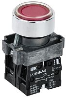 Кнопка управления LA167-BAF45 d=22мм 1з+1р красная | код BBT20-BAF45-3-22-67-K04 | IEK