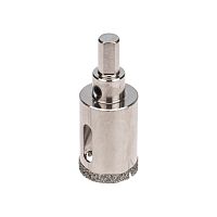 Коронка алмазная 28 мм по керамограниту с центровочным сверлом Kranz | код KR-92-0009 | KRANZ