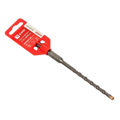Бур по бетону SDS-plus 6х160 мм (4 резца)(4S спираль) Expert | код db-6-160-4x4 | EKF