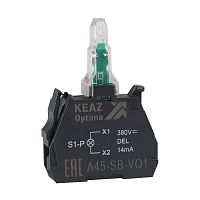 Световой блок OptiSignal D22 A45-SB-VQ5 желтый 380 В AC с защитой от наводок ZBVQ5 | код 362257 | КЭАЗ