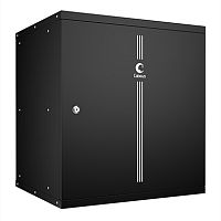 Cabeus WSC-05D-12U55/45m-BK Шкаф телекоммуникационный настенный 19 12U, серия LIGHT разборный, дверь металл, цвет черный | код 10182c | Cabeus