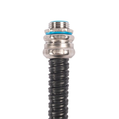 Металлорукав МРПИнг (INOX) 32 с протяжкой черн. (уп.25м) Fortisflex 104463 фото 2