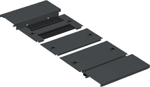ITK by ZPAS Панель осн. шкафа рол. 600х1200 чер. РФ | код ZP-BP05-600-1200-RS-R | ITK by IEK