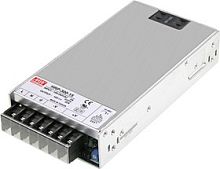 Источник питания AC-DC, 300Вт, вход 85…264V AC, 47…63Гц /120…370В DC, выход 24В/0…14A, рег. вых=±15%Uном, изоляция 3000В AC, в кожухе 199х105х41мм, -30…+70С, c корректором коэф. мощности | код HRP-300-24 | MeanWell
