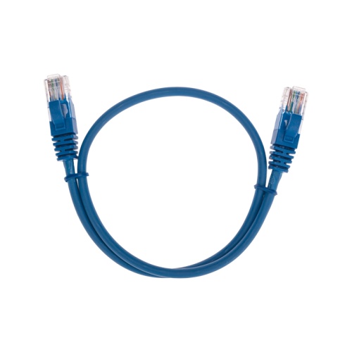 Патч-корд U/UTP, CAT 5e, RJ45-RJ45, 26AWG, LSZH, синий, 0,5м REXANT | код 02-0104-05 | REXANT