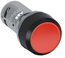 Кнопка CP1-10R-10, красная, без фиксации, 1NO, 1A, IP66, пластик, 22mm | код 1SFA619100R1011 | ABB