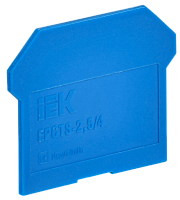 Заглушка для CTS 2,5/4мм2 синяя IEK | код YCT10-00-K07-002-ZGL | IEK