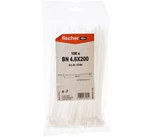 Кабельная стяжка прозрачная BN 4,6 x 200 | код 87484 | Fischer
