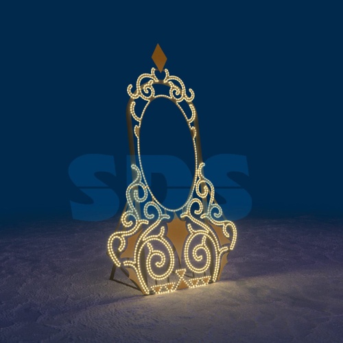 Декоративная фотозона Зеркало 290 см | код 501-704 | NEON-NIGHT
