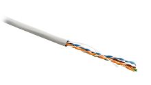 Витая пара UTP U/UTP категория 5e 4 пары 24 AWG одножильный LSZH (305м) оранжевый | код. 46858 | Hyperline