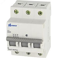 Выключатель автоматический трехполюсный 32А В ВА47-063Про 4.5kA | код 7000049 | Контактор