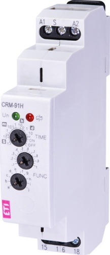 Многофункциональное реле времени CRM-91H UNI 12-240V AC/DC (1x16A_AC1) | код 002470001 | ETI