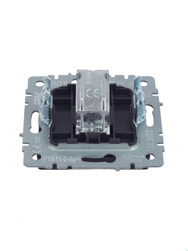 BRITE Розетка TV оконечная РТВ11-0-БрЧ черный | код BR-A10-O-K02 | IEK фото 2