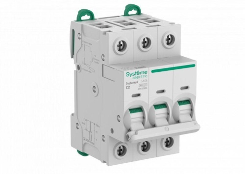 Автоматический выключатель (АВ) C 2A 3P 6kA 400В Systeme9 | код S9F22302 | Systeme Electric