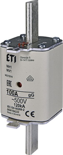 Предохранитель NH-1/gG 100A 500V KOMBI | код 004184222 | ETI