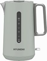 Чайник электрический Hyundai HYK-S9999 1.7л. 2200Вт светло-зеленый/серебристый корпус: металл | код 1988383 | HYUNDAI