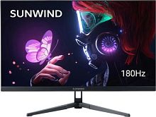 Монитор SunWind 24.5 SM-25FI401 черный IPS LED 3ms 16:9 HDMI матовая 250cd 178гр/178гр 1920x1080 180Hz G-Sync FreeSync DP FHD 3.3кг | код 1992205 | SUNWIND