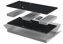 Комплект стенок боковых LINEA E 600мм шкафа 24U чер. | код LE05-24UX6-X | ITK