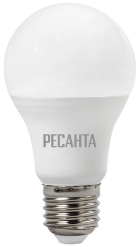 Лампа светодиодная LL-R-A60-11W-230-3K-E27 (груша, 11Вт, тепл., Е27) Ресанта, , Шт | код 76/1/15 | РЕСАНТА