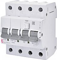 Диффер. автоматический выкл. KZS-4M 3p+N C 6/0,1 тип A (6kA) | код 002174421 | ETI