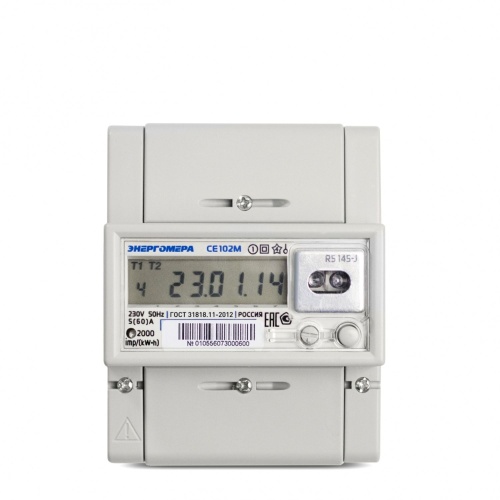 Счетчик электроэнергии CE102M R5 148-A (101002003010884) | код 101002003010884-TP103 | Энергомера