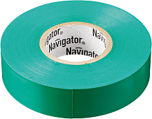 Изолента ПВХ 15мм (рул.10м) зел. NIT-B15-10/G Navigator | код 71232 | NAVIGATOR