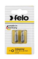 Бита Torx 40X25, серия Industrial, 2 шт в блистере | код 2640036 | FELO