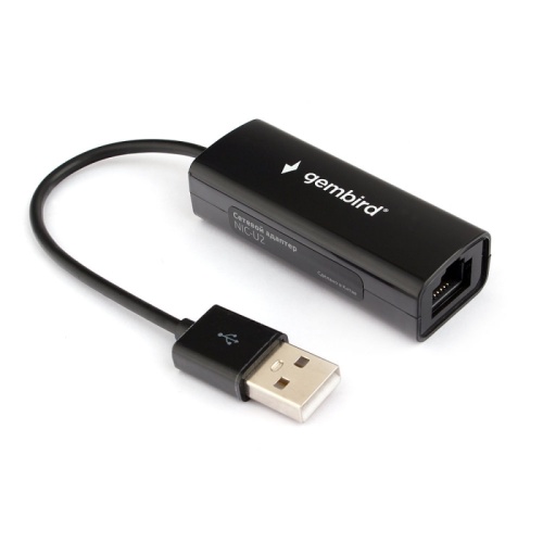 Сетевой адаптер Ethernet Gembird NIC-U2 USB 2.0 - Fast Ethernet adapter | код NIC-U2 | Gembird