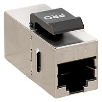 Адаптер проходной TERACOM PRO Cat.6 экранированный RJ45-RJ45 тип Keystone | код TRP-INLC-KSTN-6FTP | EKF