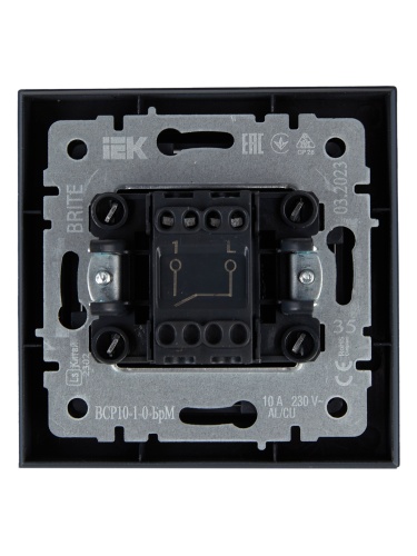 BRITE Выключ. 1-кл. 10А в сб. ВСР10-1-0-БрМ мар. IEK | код BR-V10-0-10-K35-F | IEK фото 4