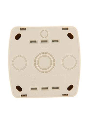 Демет Выключатель с подсветкой крем | код 711-0300-111 | Lezard