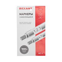 Маркеры самоклеящиеся МС-4 белые под маркер | код 07-6204 | REXANT