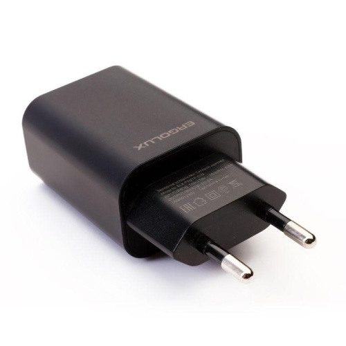 Адаптер сетевой ELX-РA01P-C02 ПРОМО 1USB 100-220В 5в/2А пакет черн. ERGOLUX | код 15107 | Ergolux