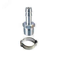 Переходник 1/4''M на елочку 8мм с обжимным кольцом 11x13ммновинка | код 180261 | Fubag