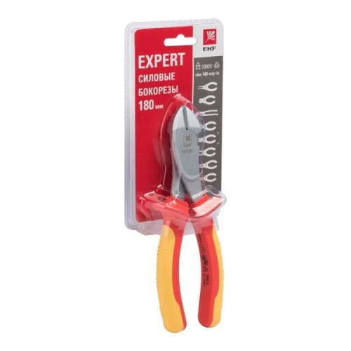 Силовые бокорезы Expert 180 мм 1000В PROxima | код sbo-180-exp-in | EKF фото 4