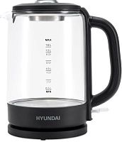 Чайник электрический Hyundai HYK-G3402 1.7л. 2200Вт серый/серебристый (корпус: стекло) | код 1867065 | HYUNDAI