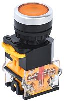 Кнопка управления D8-11 d=22мм 1з+1р желтая | код BBT30-11-3-22-K05 | IEK