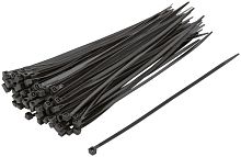 Хомуты нейлоновые 200х3.6мм черные для проводов (100шт) | код 60393 | FIT