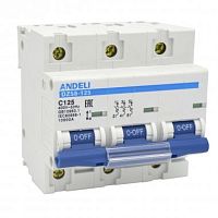 Автоматический выключатель DZ58-125 3P 100A 6KA х-ка (8-12In) (ANDELI) | код ADL01-641 | ANDELI