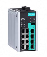 Коммутатор EDS-G512E-8PoE-4GSFP-T 12-port full Gigabit managed Ethernet switch, 8 10/100/1000BaseT PoE/PoE+ ports, 4 100/1000BaseSFP slots, t: -40/75C | код 00-06099273 | MOXA