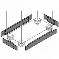 Фланцы цоколя торцевые 100х1200мм² ВхШ (2шт) | код. ZN1200 | ABB