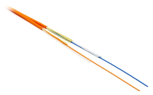 ВО кабель внутренний, ZIP cord, LSZH, 2 волокна, SM OS2, желтый | код LAN-OFC-ZI2-S2-LS | LANMASTER