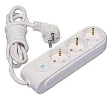 Удлинитель 3х2м с заземл. 16А защ. шторки Makel N3310033