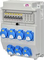 Распред. щит с разъемами EDS11 7-2 16 (Schuko-7, АВ: C16/1-7) | код 004483308 | ETI