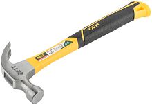 Молоток-гвоздодер, фиброглассовая усиленная ручка, Профи 28 мм, 450 гр. | код 44779 | FIT