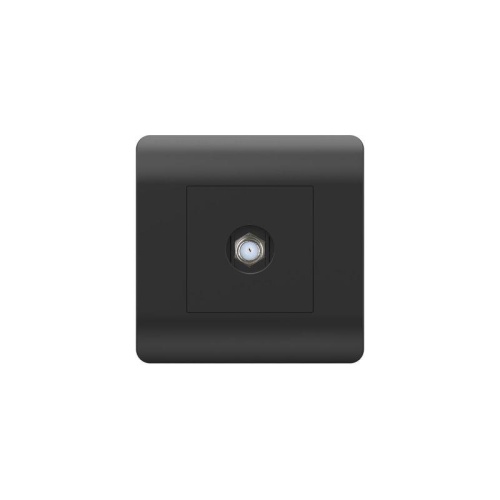 Розетка телевизионная одиночная SAT NEW3-E коннектор черн. CHINT 431488